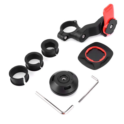 Support Téléphone Vélo Guidon – Amortisseur Antichoc, Universel, Détachable et Facile à Installer (VTT, Moto, Scooter)