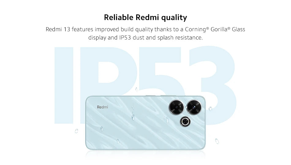 Xiaomi Redmi 13 : Capturez chaque détail avec 108MP
