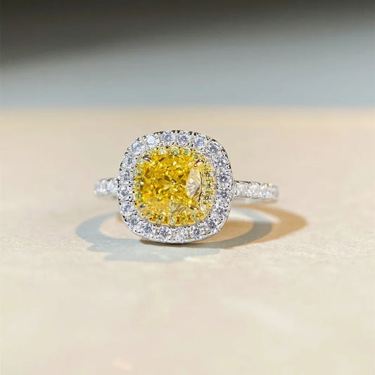 Bague Femme Or Blanc 18K avec Diamants – Certificat CCGTC