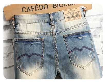 2024 Nouveaux Jeans Rétro Déchirés Slim pour Hommes