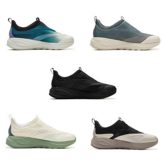 Li-Ning-chaussures de marche confortables GO 2 pour hommes, confortables, à enfiler, chaussures de sport décontractées AGLV005