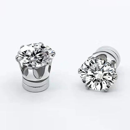 1 paire de boucles d'oreilles en Zircon pour hommes et femmes, en acier inoxydable, en cristal, pour garçons et filles, Mini boucles d'oreilles, Piercing, bijoux cadeau