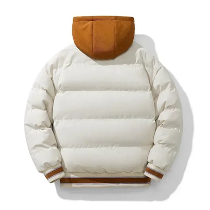 Veste pour jeunes hommes fermeture éclair nouvelle veste Streetwear coupe-vent mode veste à capuche Parkers hiver épais thermique coton manteau hommes