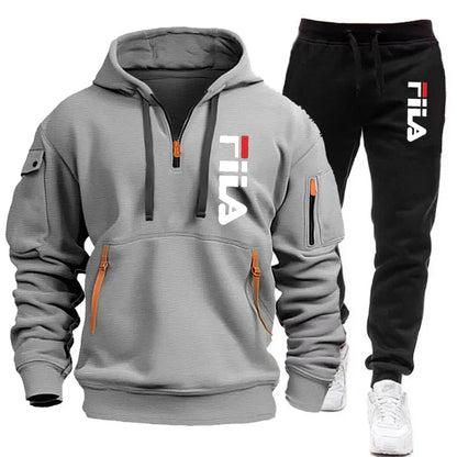 👕 Ensemble Sweat-shirt à Capuche + Pantalon pour Hommes – Automne/Hiver 2025