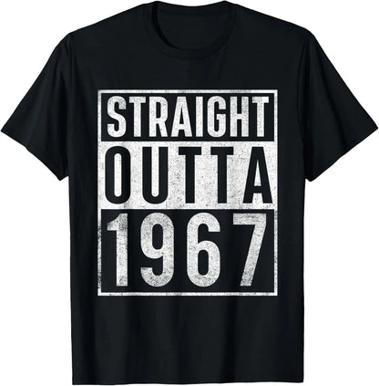 👕 T-shirt Vintage 58ème Anniversaire – Personnalisable Unisexe