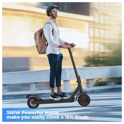 iScooter Trottinette électrique i9 8,5 pouces 350 W 7,5 Ah 30 km/h pour adultes, autonomie maximale de 30 km, avec application