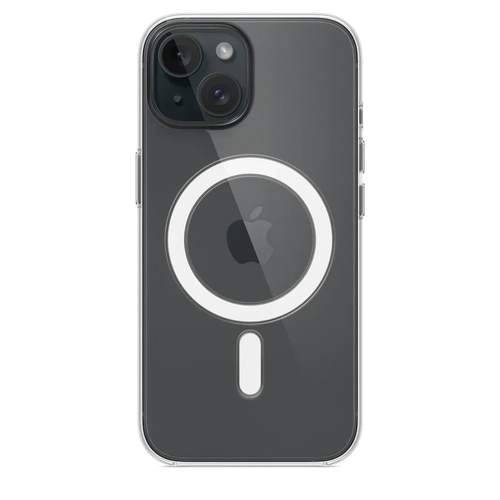 Étui Transparent Magnétique PSWWSP – Protection Complète Anti-Rayures et Antidérapante pour iPhone 16 / 15 / 14 / 13 / 12 / 11 Pro Max / Plus / Mini / XS / XR