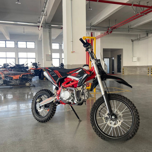 Moto Tout-Terrain Adulte 125cc–150cc – Exportation Directe d’Usine | Démarrage Électrique & Manuel, Freins Hydrauliques, Haute Garde au Sol