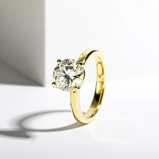 💍 Bague Femme en Or 925 avec Moissanite Certifiée