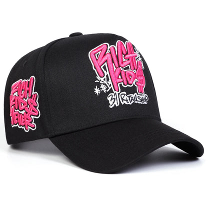 Casquette Baseball Unisexe RICH KIOS Lettres Brodées Protection Solaire Réglable Printemps/Automne