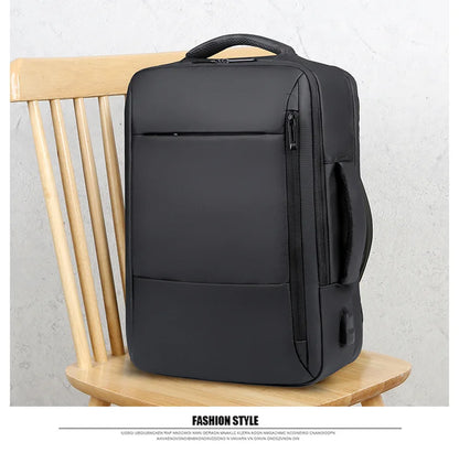 Sac à dos de grande capacité pour hommes, chargeur USB, idéal pour votre ordinateur portable, étanche, voyage d'affaires, sac à bagage.