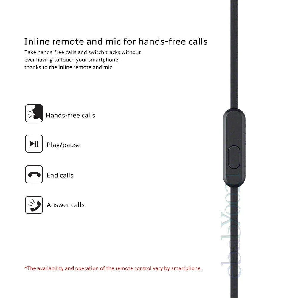 Écouteurs Intra-Auriculaires Sony MDR-XB75AP Extra Bass avec Micro, Filaires 3.5mm et ANC Premium