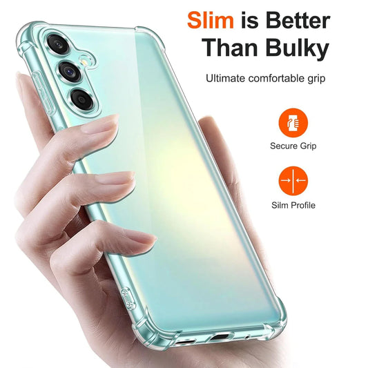 Coque Souple Transparente Antichoc – Anti-Rayures, Anti-Dérapante et Anti-empreintes pour Samsung Galaxy S25 / S24 / S23 / S22 / S20 / S10 / S9 / S7