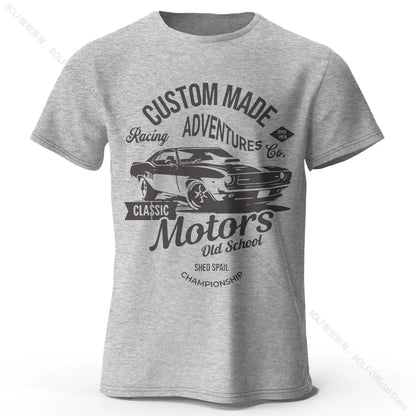 T-shirt homme BOLF – Coton peigné respirant et impression DTF haute précision