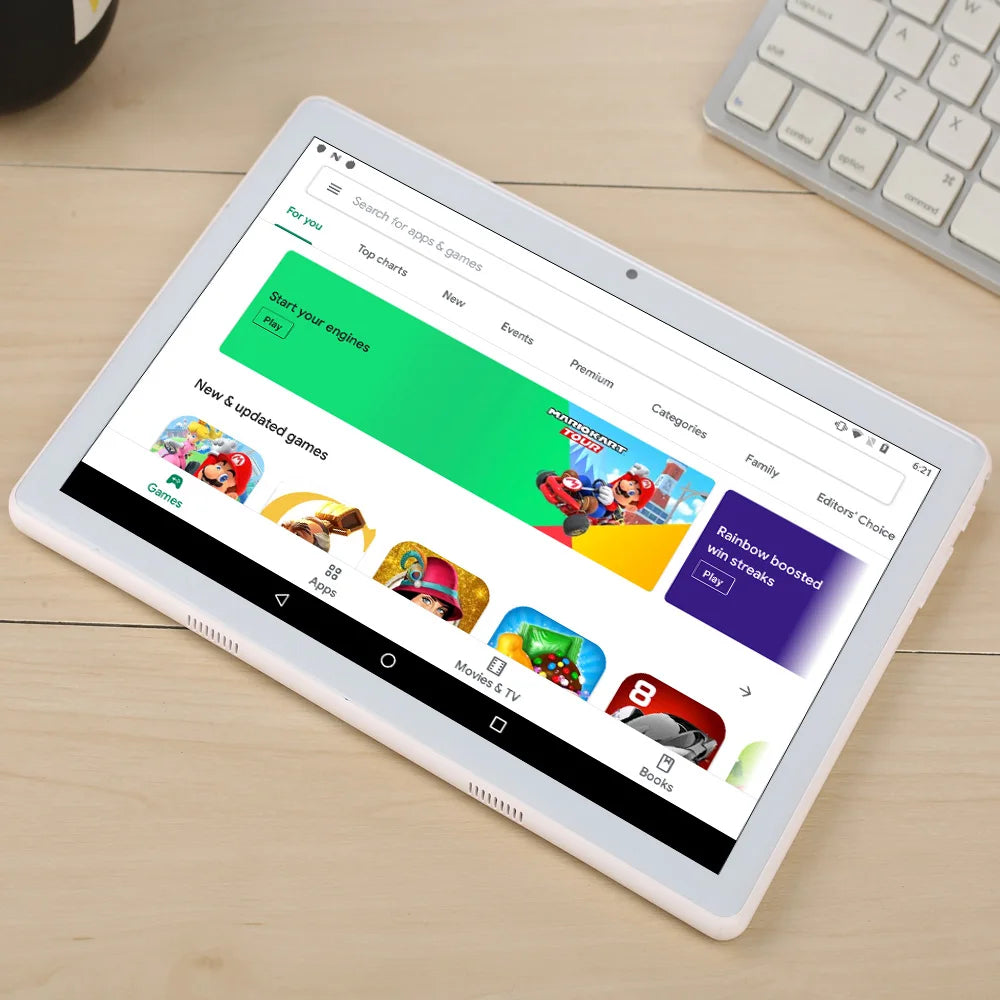 Version mondiale 10.1 pouces Octa Core tablette Pc 4GB RAM 64GB ROM Google Play double caméra double SIM appel téléphonique Bluetooth Wifi tablette