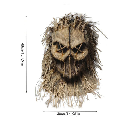 Masque Épouvantail Halloween 2025 – Cosplay et Fête Effrayante pour Adultes