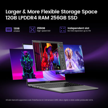 【Nouveau】 Ordinateur portable Teclast F16Pro 15,6" 1920X1080, 12 Go / 16 Go de Ram, 256 Go / 512 Go Rom, clavier rétroéclairé, pour Intel N95, Mini-Hdmi