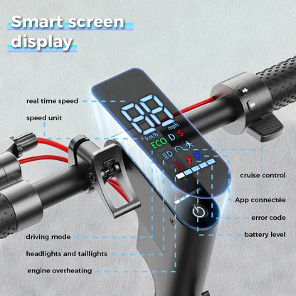 iScooter W7 – Scooter Électrique Adulte 650W, 35 km/h, Autonomie 40 km, Pliable – Batterie 36V 10.5Ah, Pneus 8.5