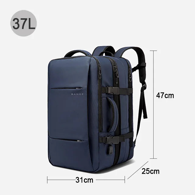 Sac à Dos Homme Bange 20-35L – Oxford, Multi-Poches, Style Commerce