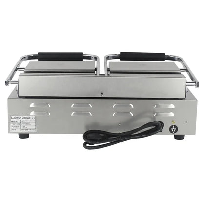 Grill & Presse à Sandwich Professionnel Double Face – Plaques Plates Antiadhésives