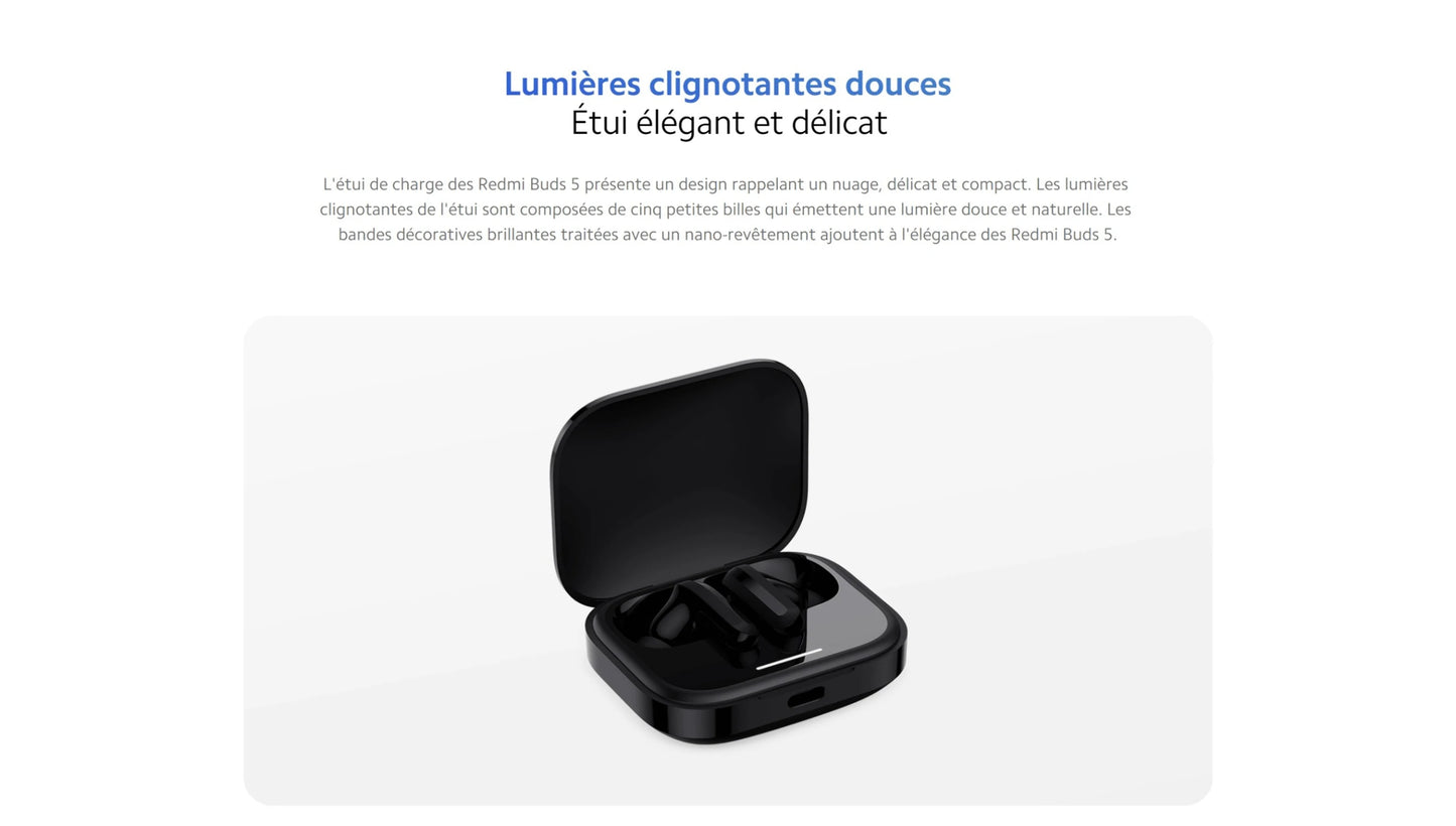 Ecouteurs Xiaomi Bluetooth intra-auriculaires Bud 5