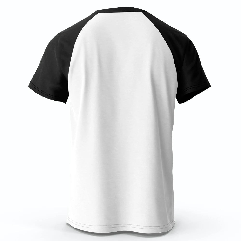 T-shirt oversize vintage – Homme & femme, manches courtes, été, fibre polyester respirante