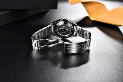 PAGANI Design 2025 Neue GMT-Uhr 42MM Herren Automatische Mechanische Uhren Saphir Edelstahl Wasserdichte Uhr Reloj Hombre 