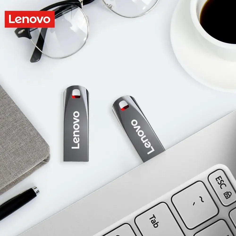 Lenovo-Clé USB 3.0 en métal haute vitesse, clé USB portable, mémoire étanche, disque flash, 1 To, 512 Go, 256 Go, 2 To