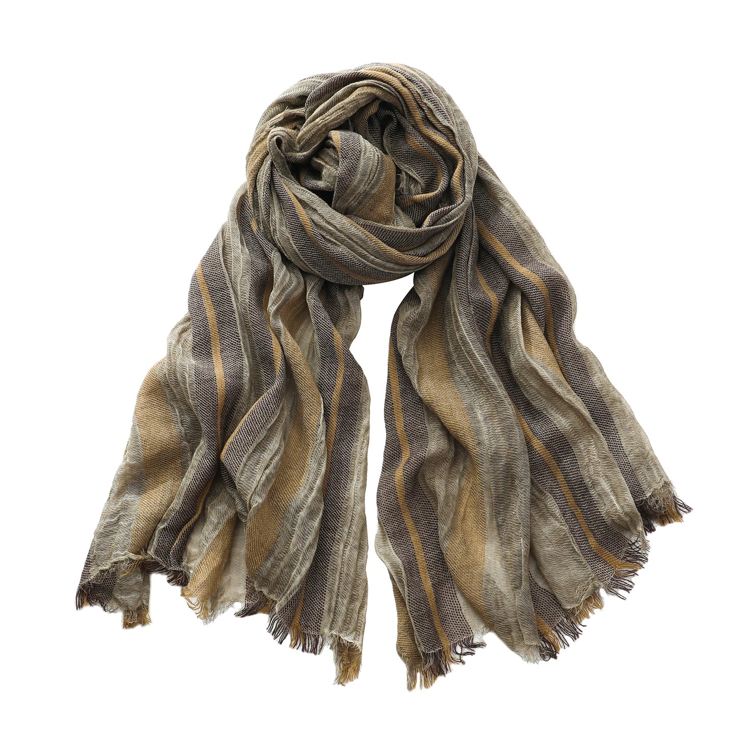 🧣 Écharpe Homme Coton & Lin JJYANJIN – Style Décontracté & Confortable