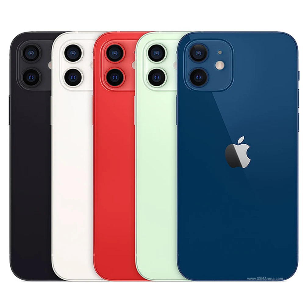 Apple iPhone 12 64/128GB 5G LTE Mobile phone 6.1-4GB&64/128GB IOS A14 Bionic Hexa Core Dual 12MP Face ID Cellphone