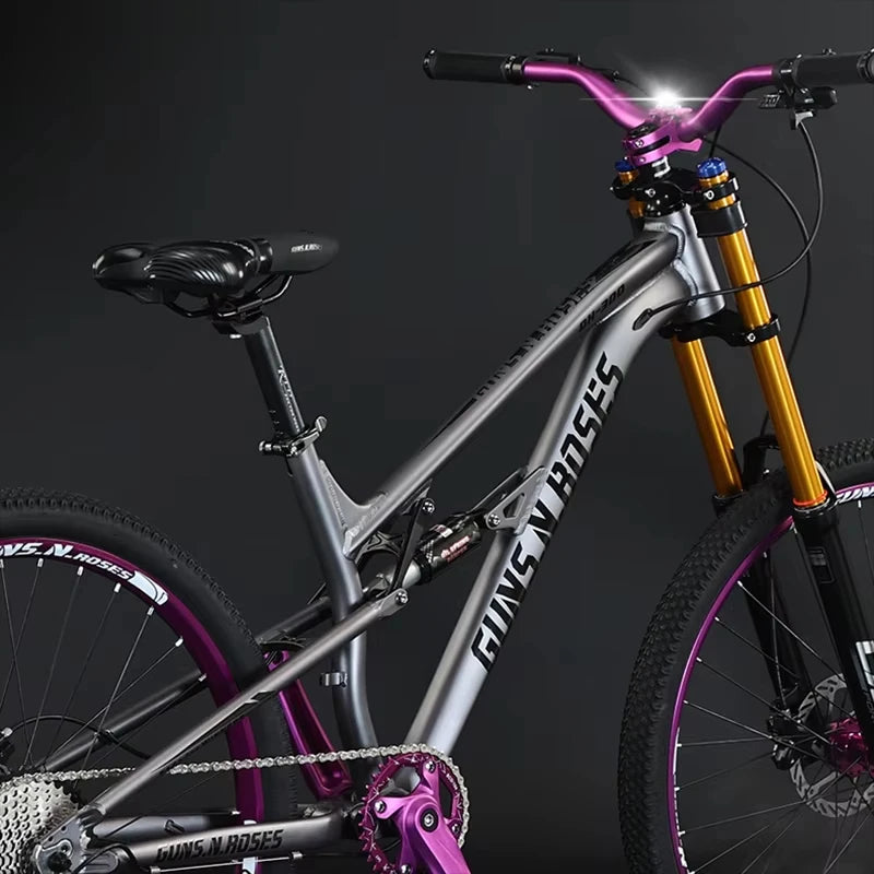 🚵 VTT 26"/27,5" 10 vitesses – Suspension pneumatique, cadre aluminium soft-tail