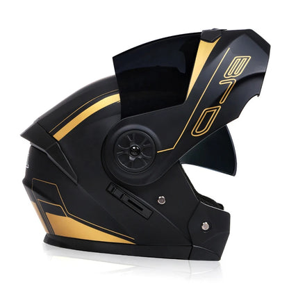 Casque de moto rabattable pour hommes et femmes, sécurité, descente, motocross, course modulaire, visage intégral personnalisé, approuvé par le DOT