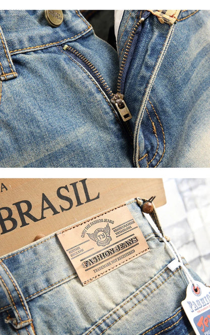 2024 Nouveaux Jeans Rétro Déchirés Slim pour Hommes