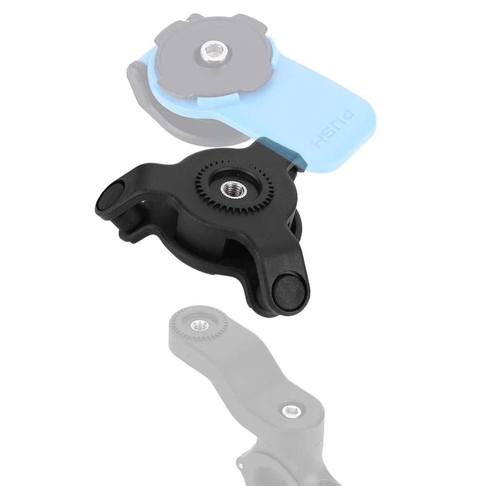 Support Téléphone Vélo Guidon – Amortisseur Antichoc, Universel, Détachable et Facile à Installer (VTT, Moto, Scooter)