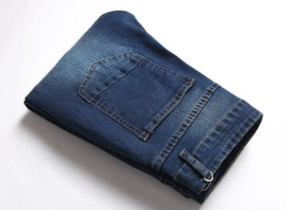 2024 Nouveaux Jeans Slim-Fit Rippés et Décolorés pour Hommes