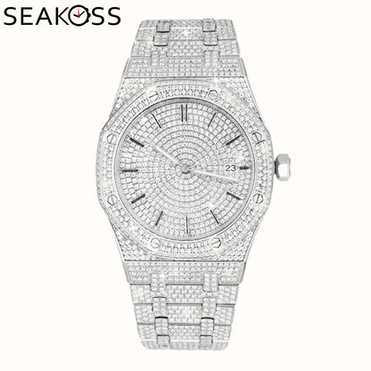 Luxury Diamond Watch – Japanese Seiko NH35 Mechanical Movement – In Stock at ParisPetitPrix.com