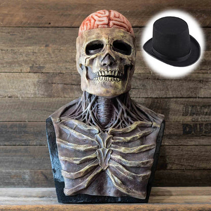 Masque de Squelette en Latex – Crâne Complet pour Halloween et Cosplay 2025