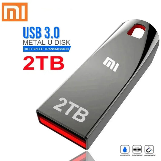 Clé USB 3.0 en métal de 2 to, clé USB haute vitesse 1 to 512 go, clé USB Portable SSD, disque Flash USB, adaptateur TYPE-C