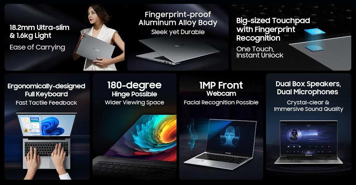📌 Blackview Acebook 8 – Ordinateur Portable 15.6"