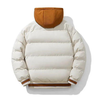 Veste pour jeunes hommes fermeture éclair nouvelle veste Streetwear coupe-vent mode veste à capuche Parkers hiver épais thermique coton manteau hommes