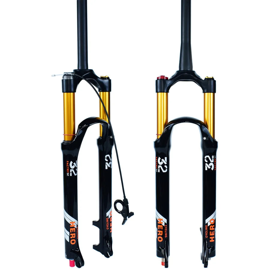 🚴♂️ Fourche à Air VTT en Alliage de Magnésium – Amortisseur de Rebond 140mm