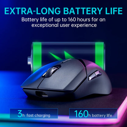 Rapoo VT9PRO – Souris de jeu sans fil légère 68g, 26000 DPI, autonomie 160H