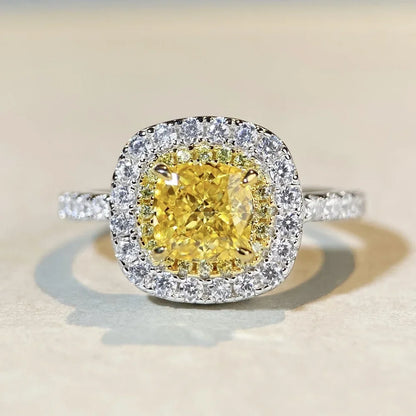 Bague Femme Or Blanc 18K avec Diamants – Certificat CCGTC