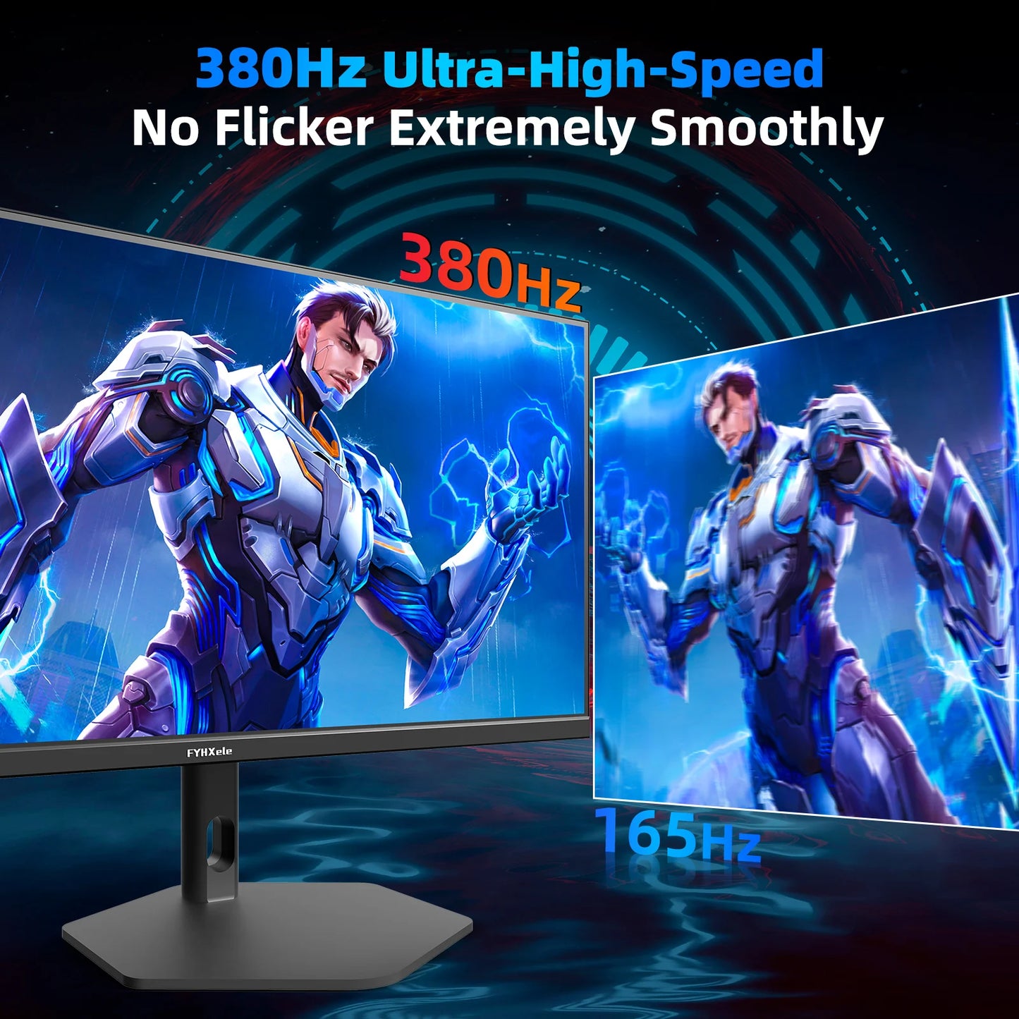 FYHXele 27 pouces 380Hz moniteur de jeu 1080P IPS 0.5ms GTG moniteur d'ordinateur moniteur Vertical réglable prise en charge FreeSync HDR VESA