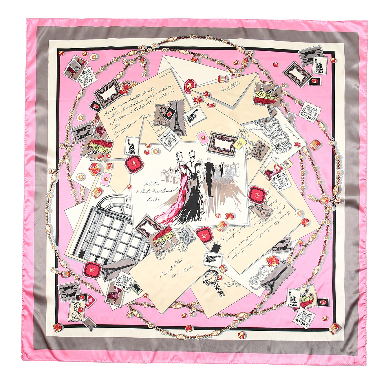 🧣 Foulard Carré Léopard LMLAVEN – Chic, Rock & Multifonction