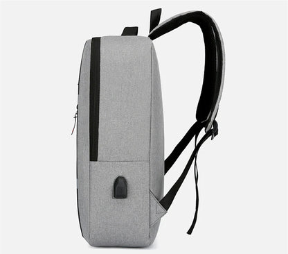 Sac à dos professionnel étanche pour hommes, avec port USB et adapté aux ordinateurs portables de 15.6 pouces, offrant une grande capacité de rangement.
