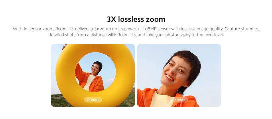 Xiaomi Redmi 13 : Capturez chaque détail avec 108MP