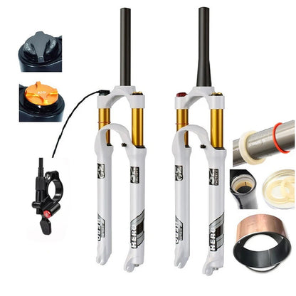 🚲 Fourche Avant VTT A850 – 120mm, Suspension Air en Alliage de Magnésium