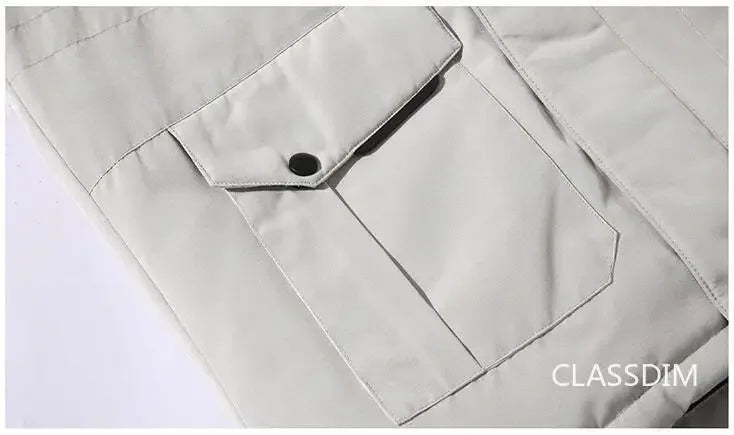 Veste à capuche en duvet de canard pour hommes  Parka d’hiver chaude et coupe-vent
