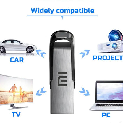 Xiaomi 2 to USB clé USB clé 1 to mémoire étanche U disque haute vitesse USB 3.2 Transmission de données métal USB clé USB OTG